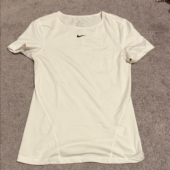 Nike Tops - Nike White Short Sleeve Dri-FIT Training Tee